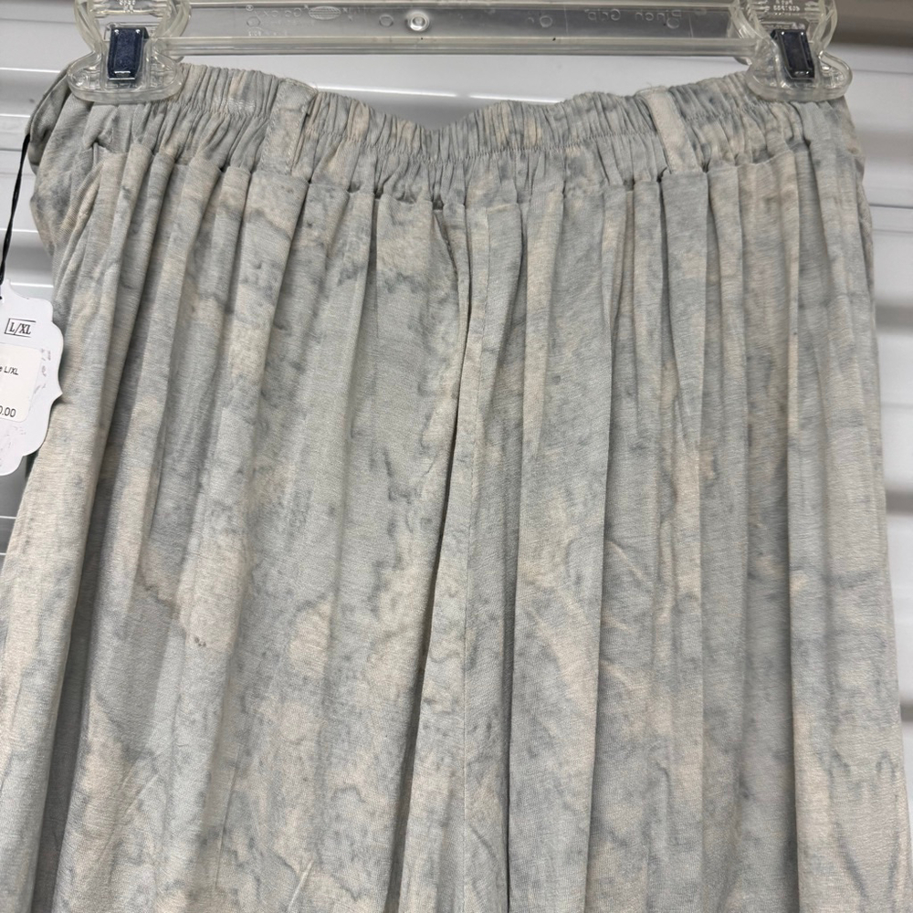 Hands to Hearts Fly Away Pants Marble Print L/XL Boho Wrap Harem Pants - Picture 5 of 12